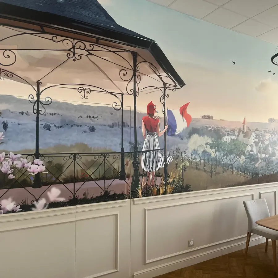 fresque pour la mairie d’Étréchy 02